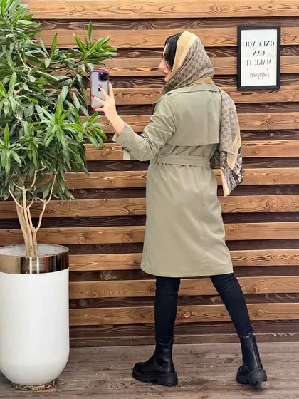 بارانی بلند ژیله پرچی