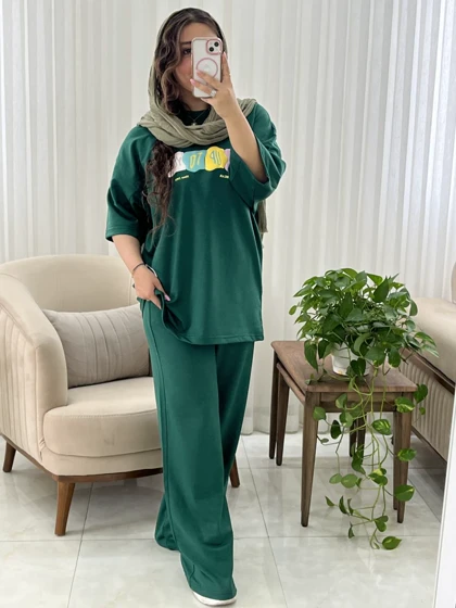 ست زنانه و دخترانه اسپرت تابستانه کد 615