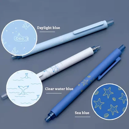 خودکار مشکی ژله ای کاکو ( KACO K1028) نوک 0.5 میلی‌متری 3 عددی مدل Ocean
