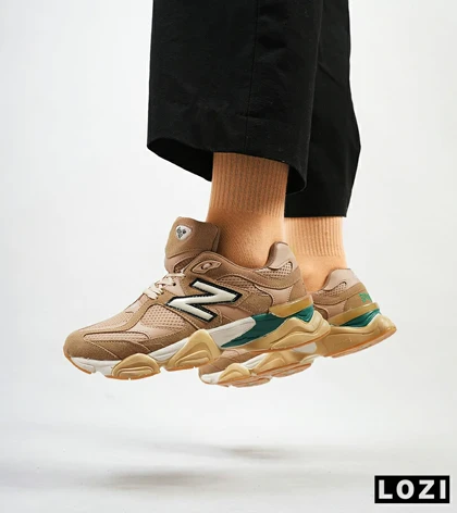 کفش کتانی مردانه قهوه ای سبز NEW BALANCE 9060