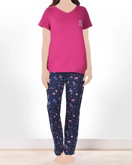 تیشرت و شلوار تک گل لیانا زنانه