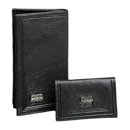 ست دو تکه کیف پول و جاکارتی مردانه چرمی gucci