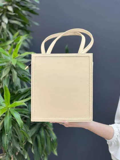 کیف مکعبی دسته دار ساده