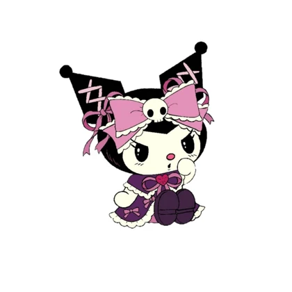 استیکر پارچه و لباس پاد آفرین مدل کارتونی کورومی kuromi کد 78