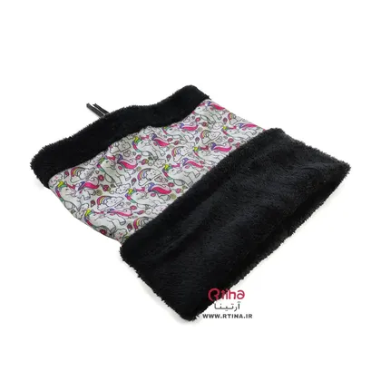 کلاه اسکارفی بچه گانه و دخترانه طرح اسب شاخدار