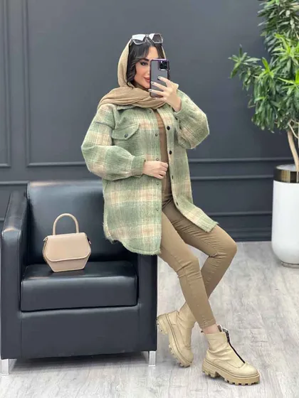 شکت چهارخونه تک جیب