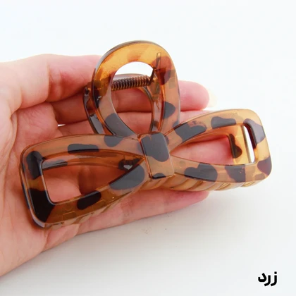 کلیپس دخترانه مدل پاپیون خال‌خالی بزرگ