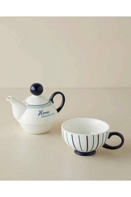 ست قوری English Home مدل With Love New Bone China - پرسلان