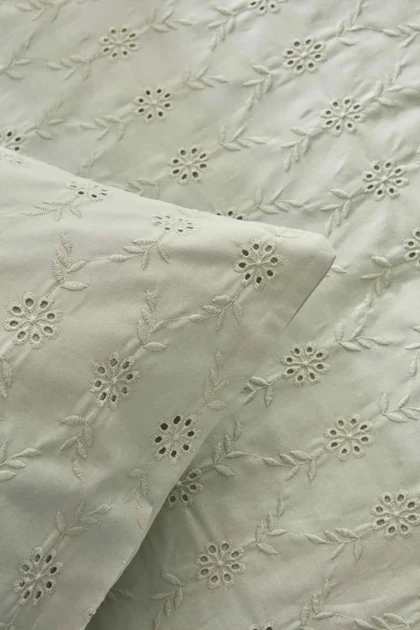 سرویس روتختی دو نفره Karaca Home مدل Vivien پنبه - سبز