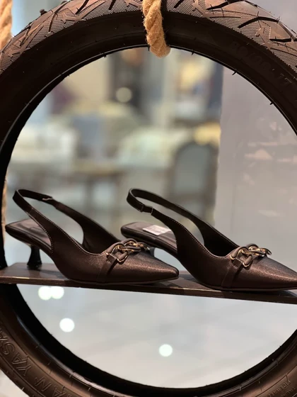 کفش مجلسی یراق بافتی ساتن