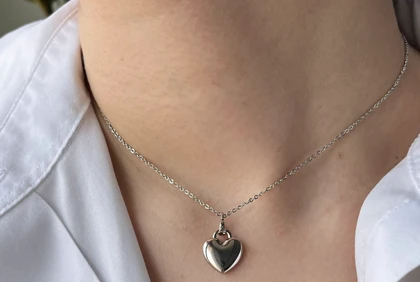 گردنبند قلب حجمی ژوپینگ