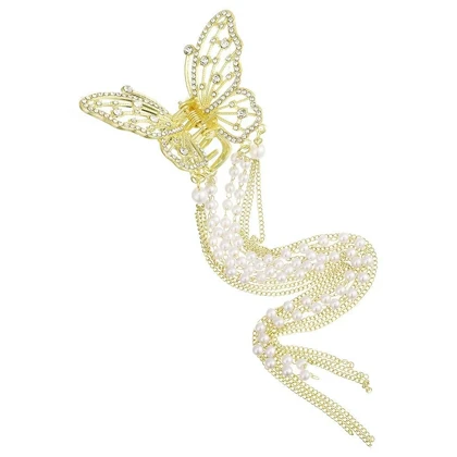 کلیپس مو زنانه مدل پروانه آویزدار کد G_Lnd_1323