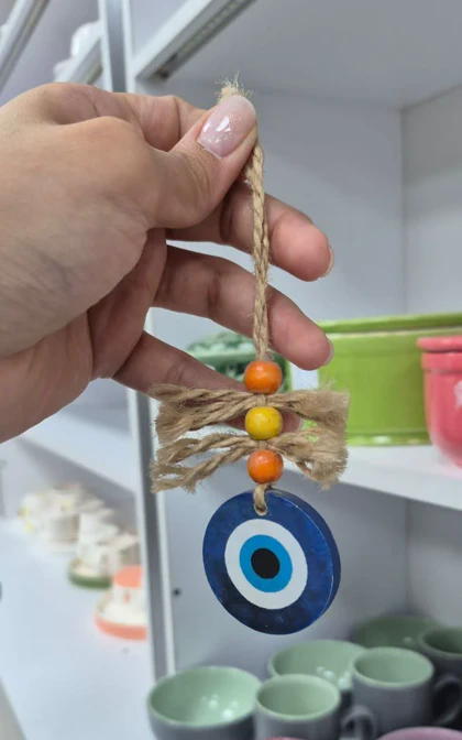 آویز چوبی چشم نظر