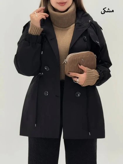 3631-بارانی عروسکی لیان ( ایراددار )