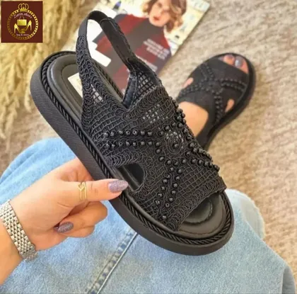صندل مرواریدی گیپوری زنانه تابستانه F 100
