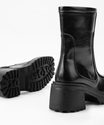 نیم بوت زنانه مدل 00034-Rose merry-Flat-Ankle-Boots