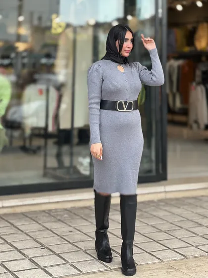 بافت ماکسی یقه اسکی کد656