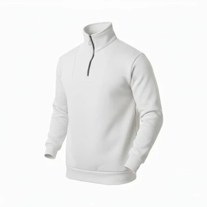 دورس مردانه نیم زیپ مدل Behbod-سفید