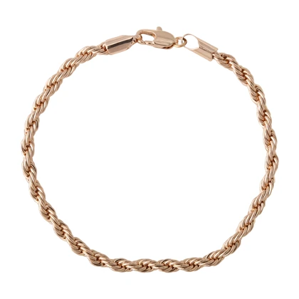 دستبند زنانه طرح طلا مدل طنابی ژوپینگ