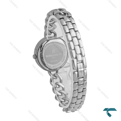 ساعت رومانسون بند کارتیری زنانه نقره ای صفحه سفید Romanson-7294-L