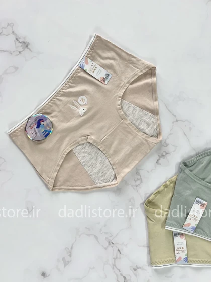 شورتکس قاعدگی نخی طرح خرگوشی