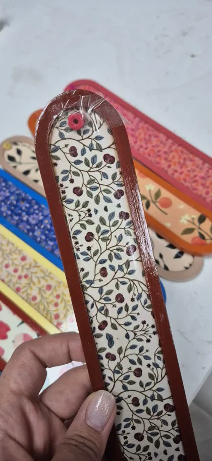 جاعودی چوبی گل‌دار