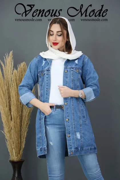 کت جین آبی دریایی DEFACTO