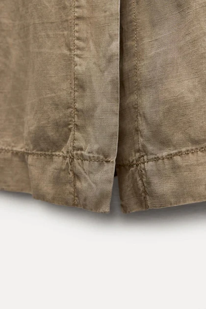 ترنچ کت کتان 239