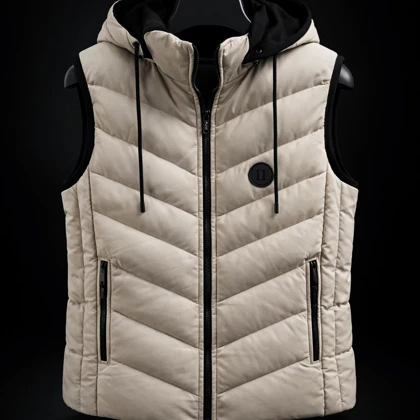 ژیله پافر برزنتی مردانه رنگ طوسی خاص کیفیت بالا