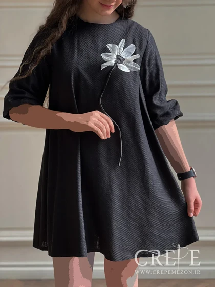 پیراهن لینن حصیری