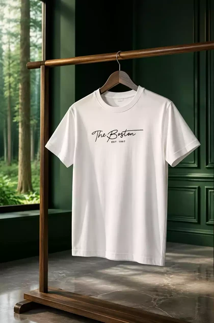 تیشرت مردانه طرح the boston