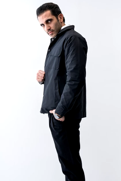 کت بارانی تک جیب مردانه