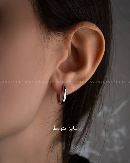 گوشواره بیضی مینیمال