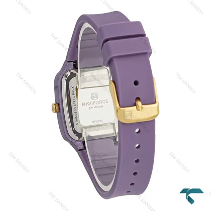 ساعت بنفش نیوی فورس NF5055 زنانه تک موتوره NaviForce-7727-L