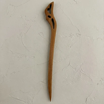 کانزاشی مو زنانه چوبی با بافت ظریف مدل الیا