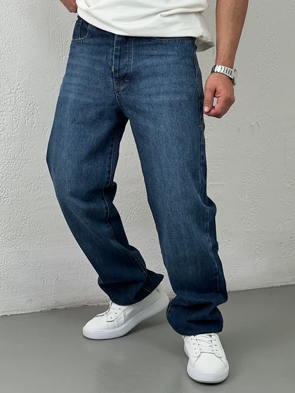 شلوار جین مردانه نیم بگ