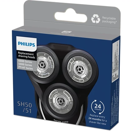 تیغه یدک ریش تراش فیلیپس Philips مدل SH50/51 بسته 3 عددی
