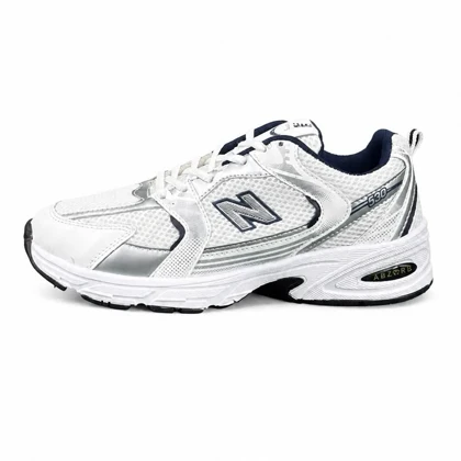 کفش کتانی مردانه مدل نیوبالانس530 سفید سرمه ای New BALANCE530