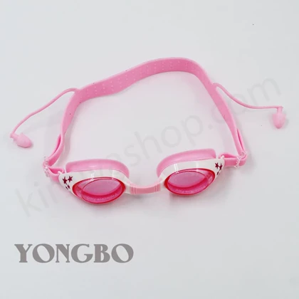 عینک شنای دخترانه YIBOBB رنگ صورتی با محافظ UV و لنز ضد بخار