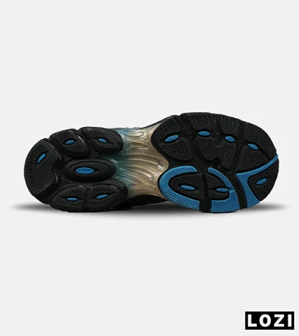 کفش کتانی مردانه و زنانه مشکی آبی ASICS Gel-Phoenix مدل 8541