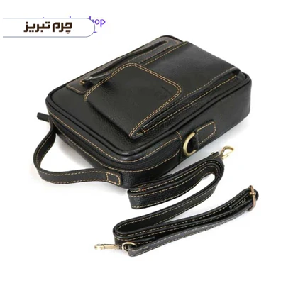 کیف دوشی چرم مدل ساسان BMJ20