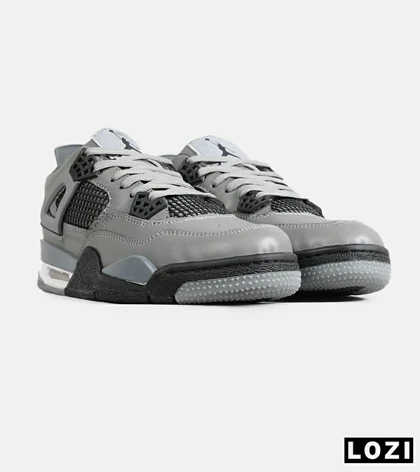 کفش کتانی ساق‌دار مردانه و زنانه طوسی NIKE jordan 4 مدل 7715