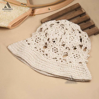 کلاه باکت قلاب بافی Crochet Bucket Hat HA200