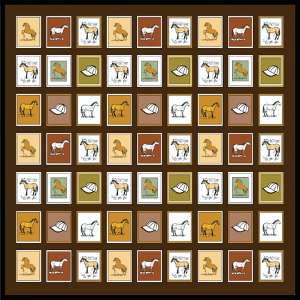 روسری ابریشم توییل هورس