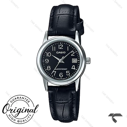ساعت بندچرم کاسیو LTP-V002L-1B زنانه مشکی Casio-10307-L