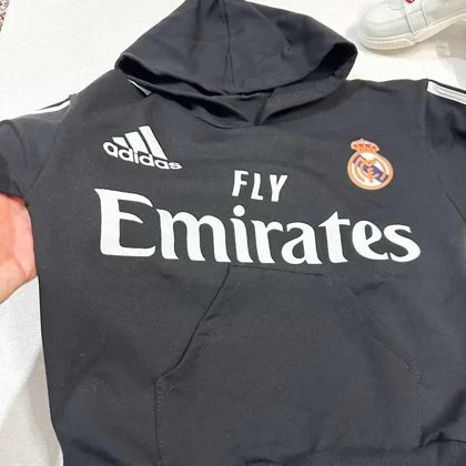 هودی شلوارپسرانه رئال مادرید مشکی دمپا کش