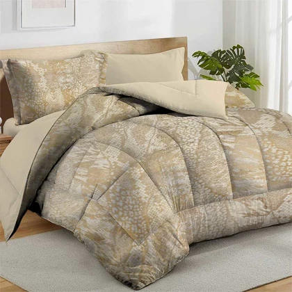 سرویس روتختی مخمل شانل طلاکوب پوست ماری مدل EO