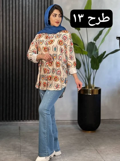 مانتو لینن تینا کد 1832