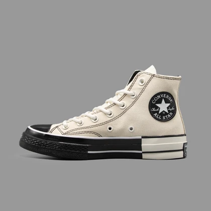 کانورس 1970 عاجی مشکی Converse Chuck 70s Ivory Black