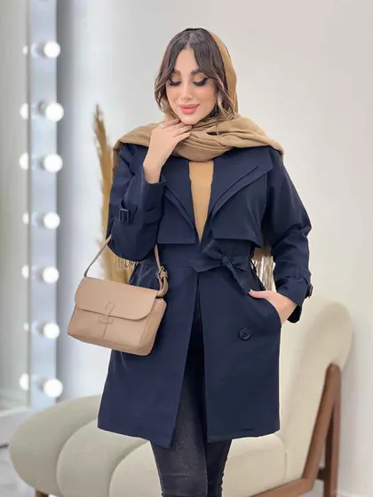 بارانی یقه دوبل باران